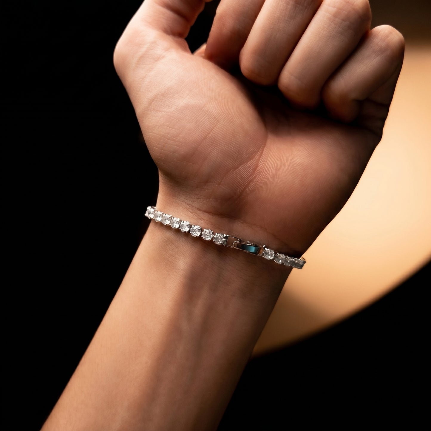 5mm Tennis Bracelet Silver Plated With Pure Zircon Stones