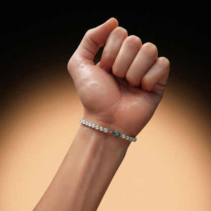 5mm Tennis Bracelet Silver Plated With Pure Zircon Stones