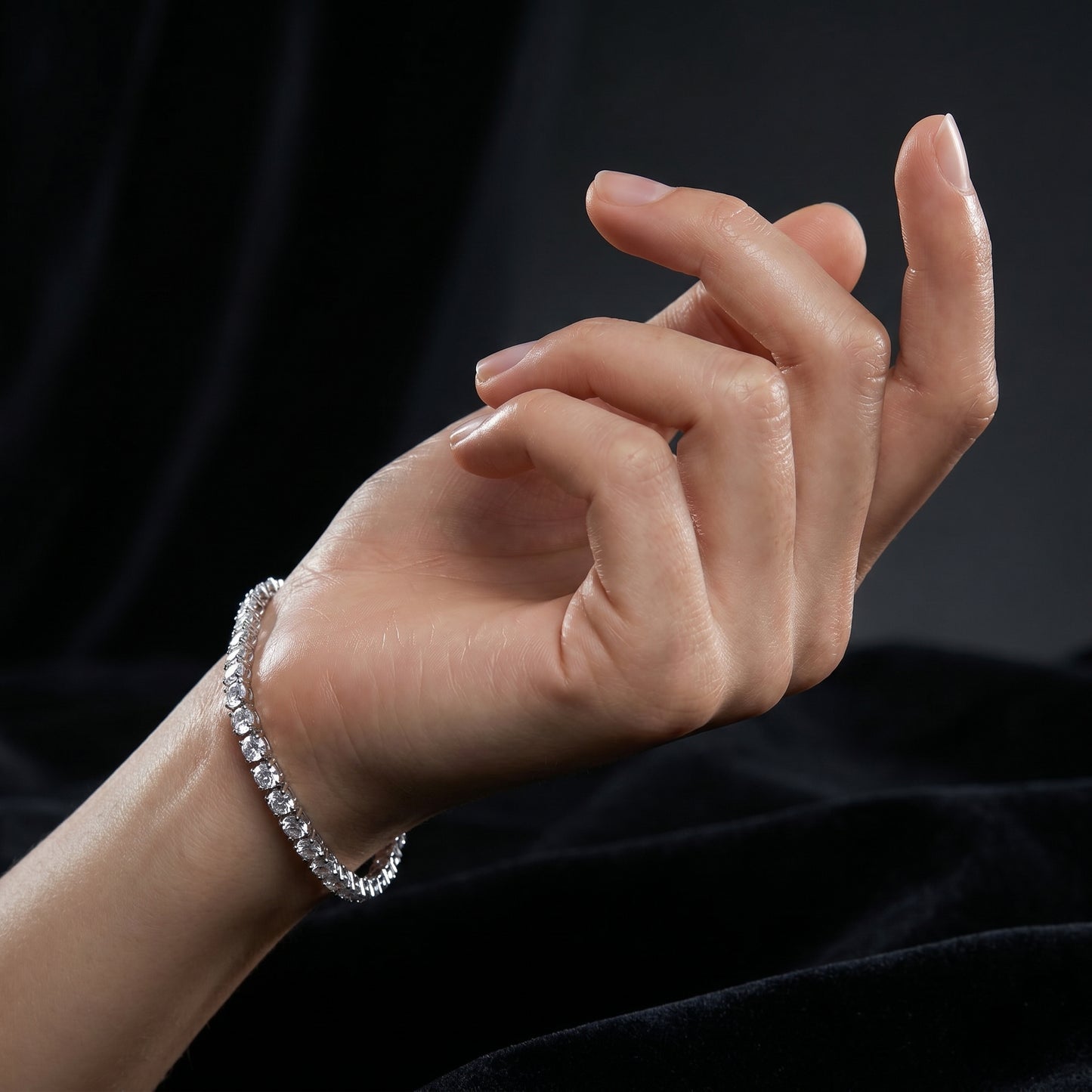 5mm Tennis Bracelet Silver Plated With Pure Zircon Stones