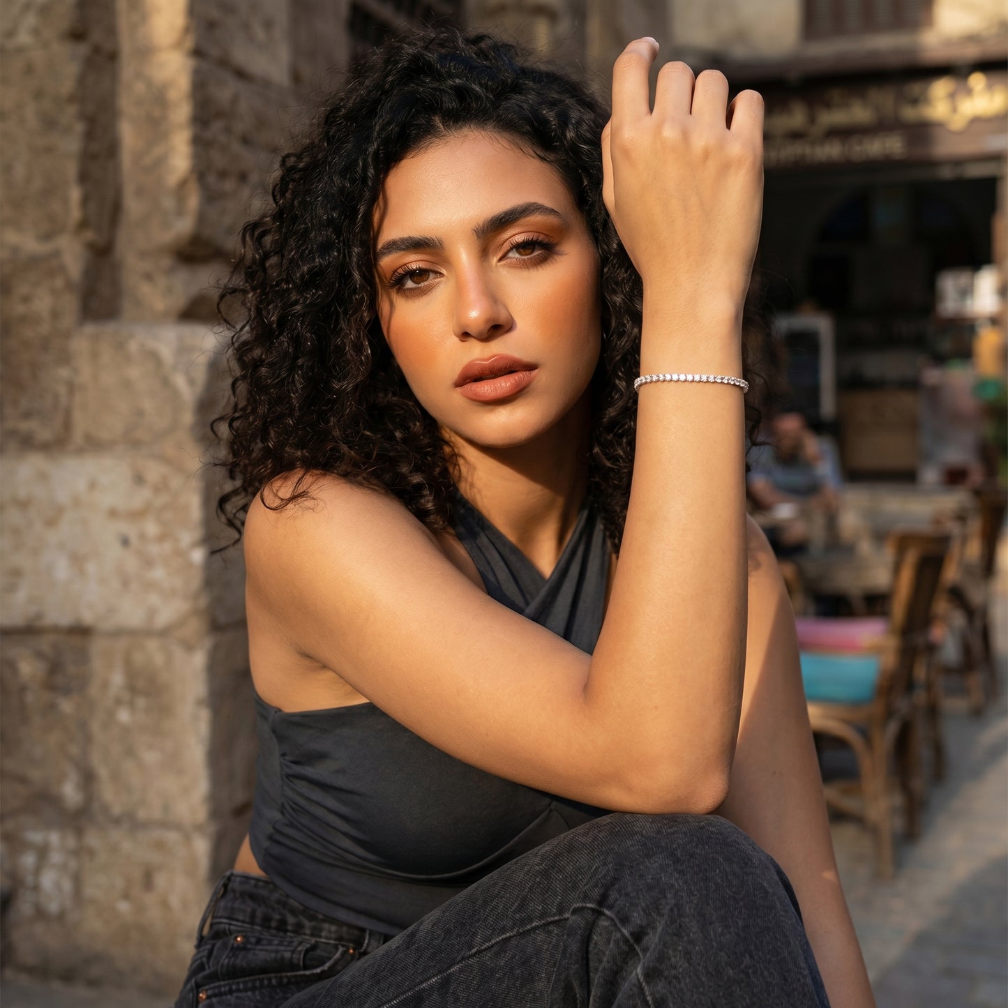 2mm Tennis Bracelet Silver With Pure Zircon Stones