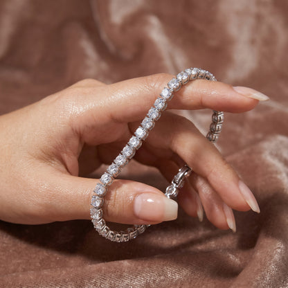 5mm Tennis Bracelet Silver Plated With Pure Zircon Stones